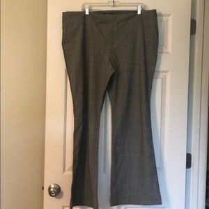 Plaid pant flare leg